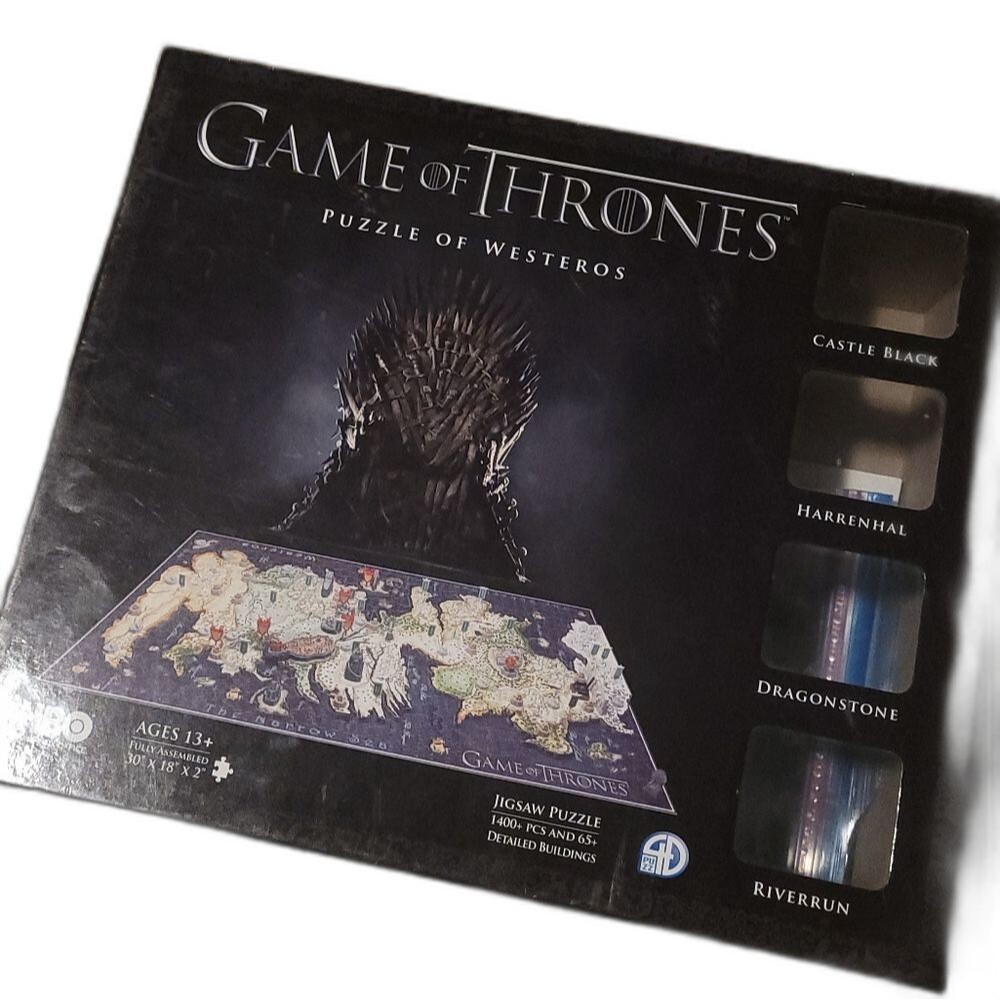 Game of Thrones 3D puzzle of Westeros 4D Cityscape 1400 pieces Ages 13+